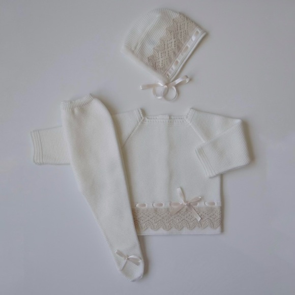 Baby Unisex knit set NEW - Picture 2 of 2